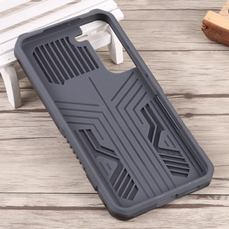 For Samsung Galaxy S22+ 5G Armor Warrior Shockproof PC + TPU Phone Case