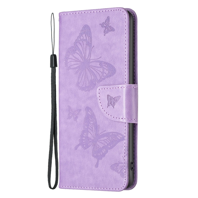 For Nokia G11 / G21 Embossing Two Butterflies Pattern Horizontal Flip PU Leather Case