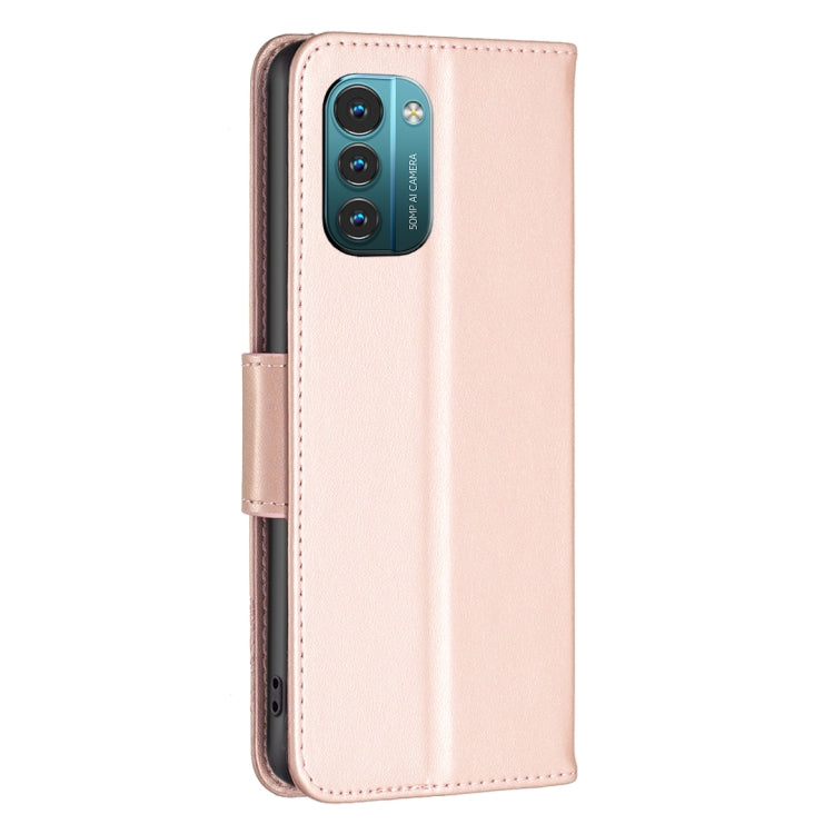 For Nokia G11 / G21 Embossing Two Butterflies Pattern Horizontal Flip PU Leather Case