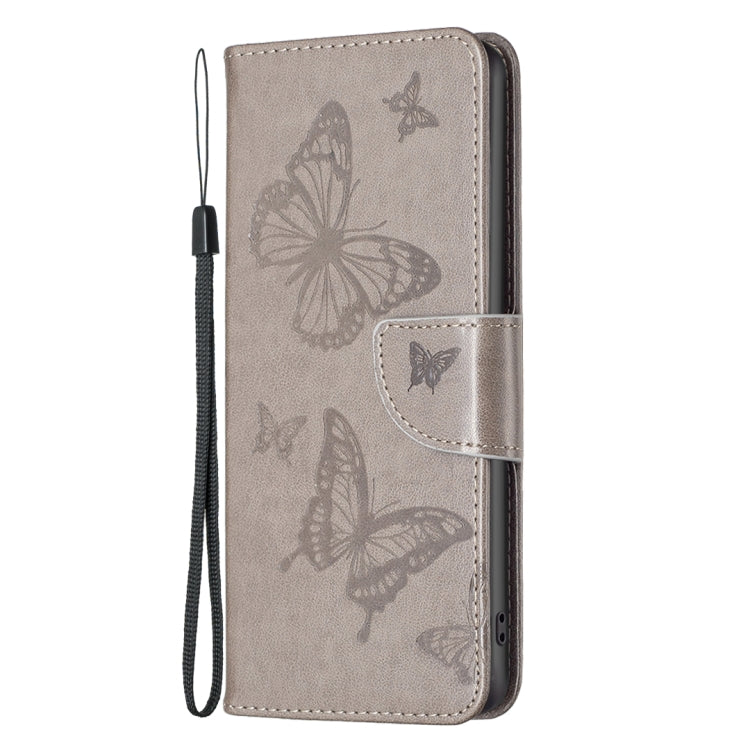 For Nokia G11 / G21 Embossing Two Butterflies Pattern Horizontal Flip PU Leather Case