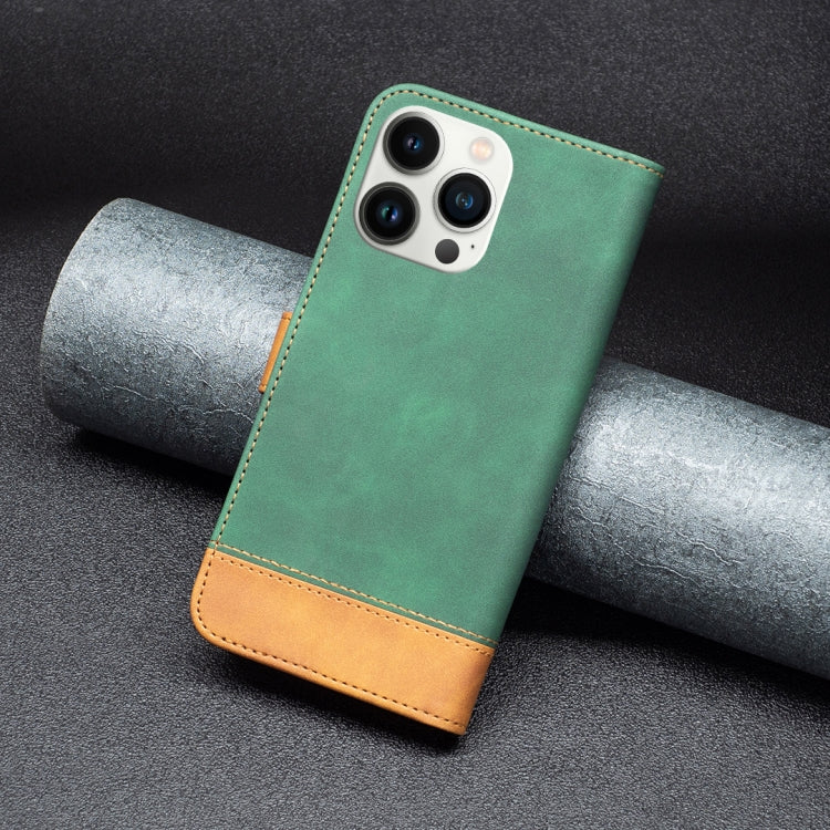 For iPhone 13 Pro Max BF11 Color Matching Skin Feel Leather Phone Case