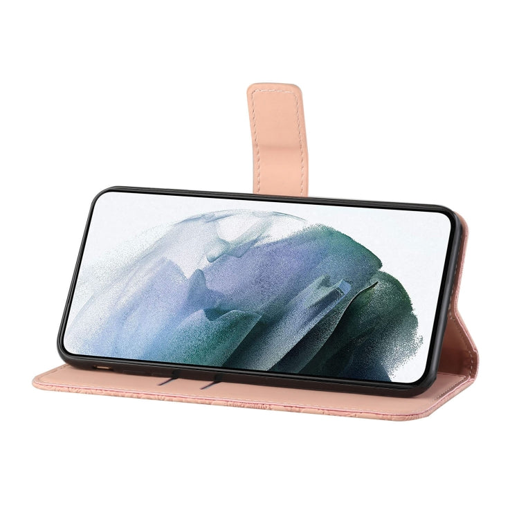 For OPPO A16 Ethnic Style Embossed Pattern Leather Phone Case