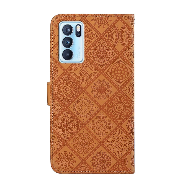 For OPPO Reno6 Pro 5G Ethnic Style Embossed Pattern Leather Phone Case