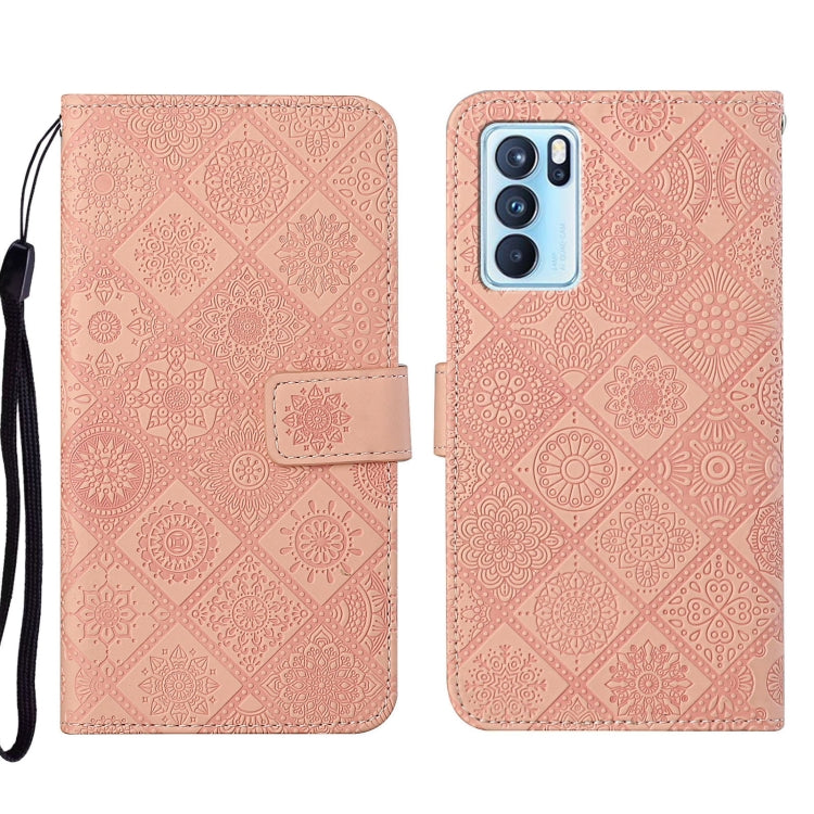 For OPPO Reno6 Pro 5G Ethnic Style Embossed Pattern Leather Phone Case