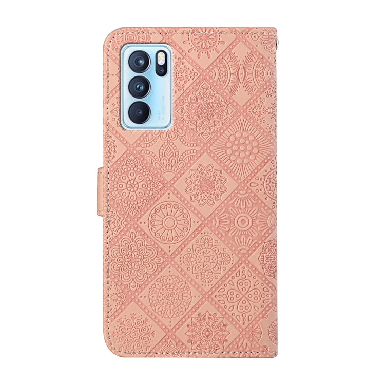 For OPPO Reno6 Pro 5G Ethnic Style Embossed Pattern Leather Phone Case