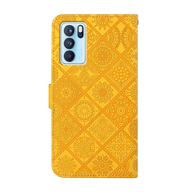 For OPPO Reno6 Pro 5G Ethnic Style Embossed Pattern Leather Phone Case