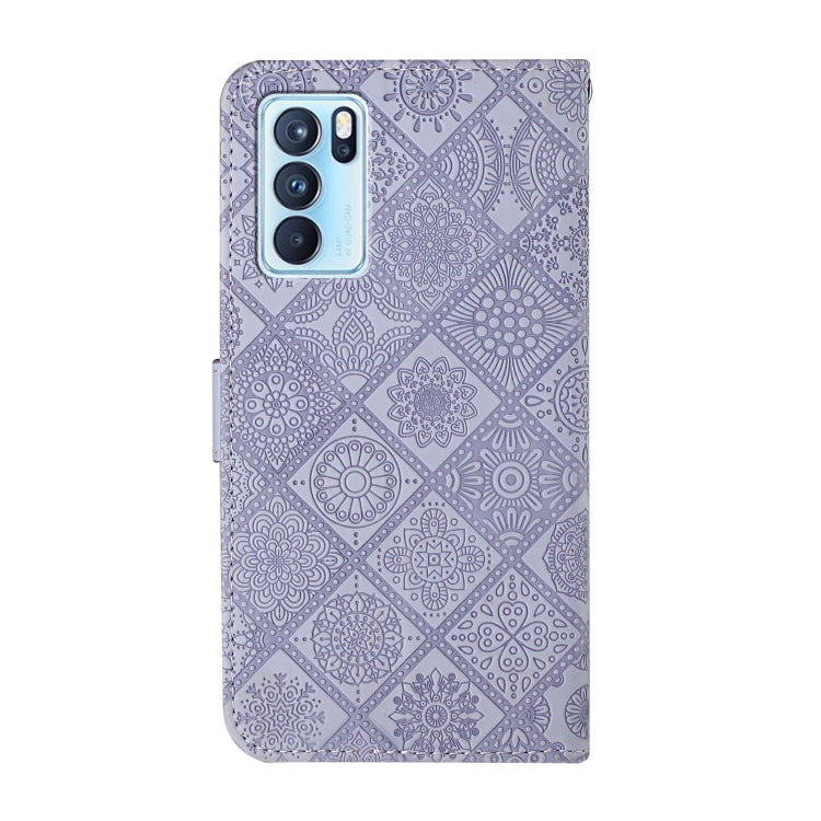 For OPPO Reno6 Pro 5G Ethnic Style Embossed Pattern Leather Phone Case