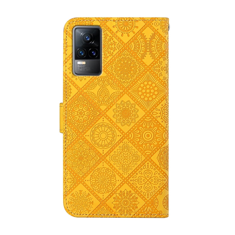 For vivo V21e 4G Ethnic Style Embossed Pattern Leather Phone Case