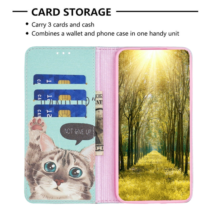 For Nokia G11 / G21 Colored Drawing Pattern Invisible Magnetic Leather Phone Case