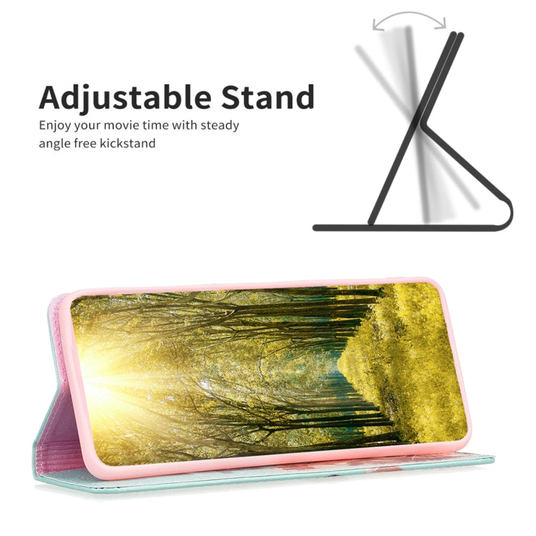 For Nokia G11 / G21 Colored Drawing Pattern Invisible Magnetic Leather Phone Case