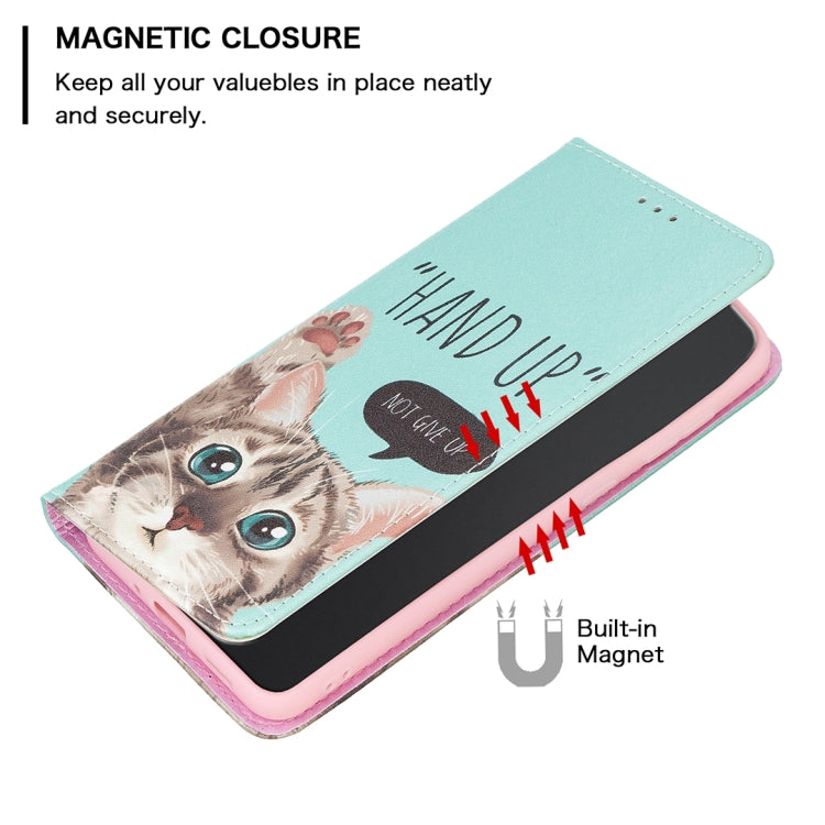 For Nokia G11 / G21 Colored Drawing Pattern Invisible Magnetic Leather Phone Case