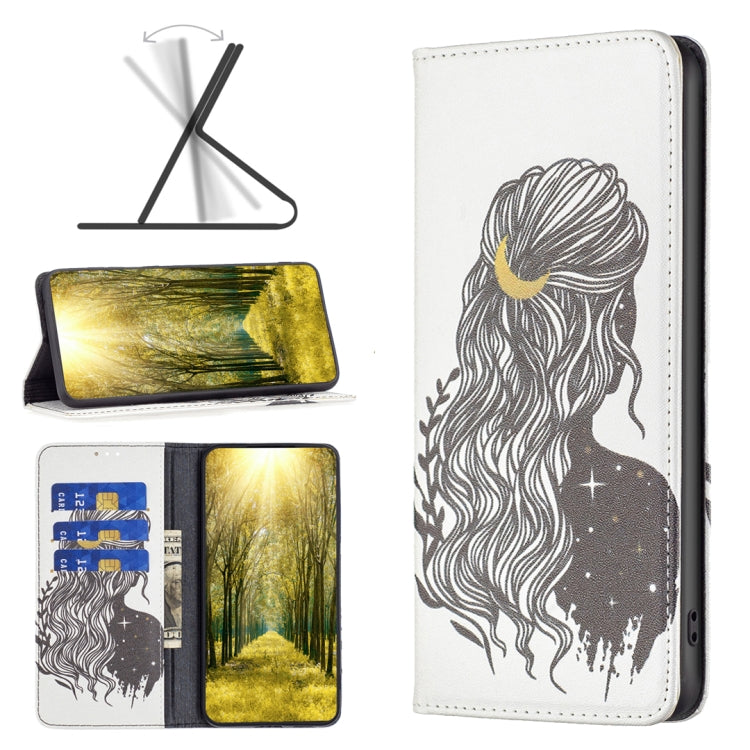For Nokia G11 / G21 Colored Drawing Pattern Invisible Magnetic Leather Phone Case