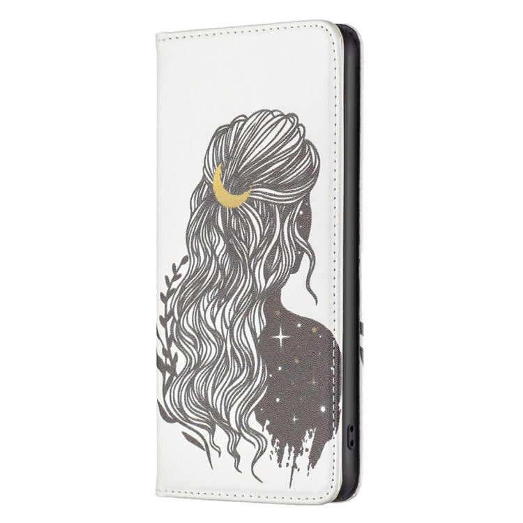 For Nokia G11 / G21 Colored Drawing Pattern Invisible Magnetic Leather Phone Case