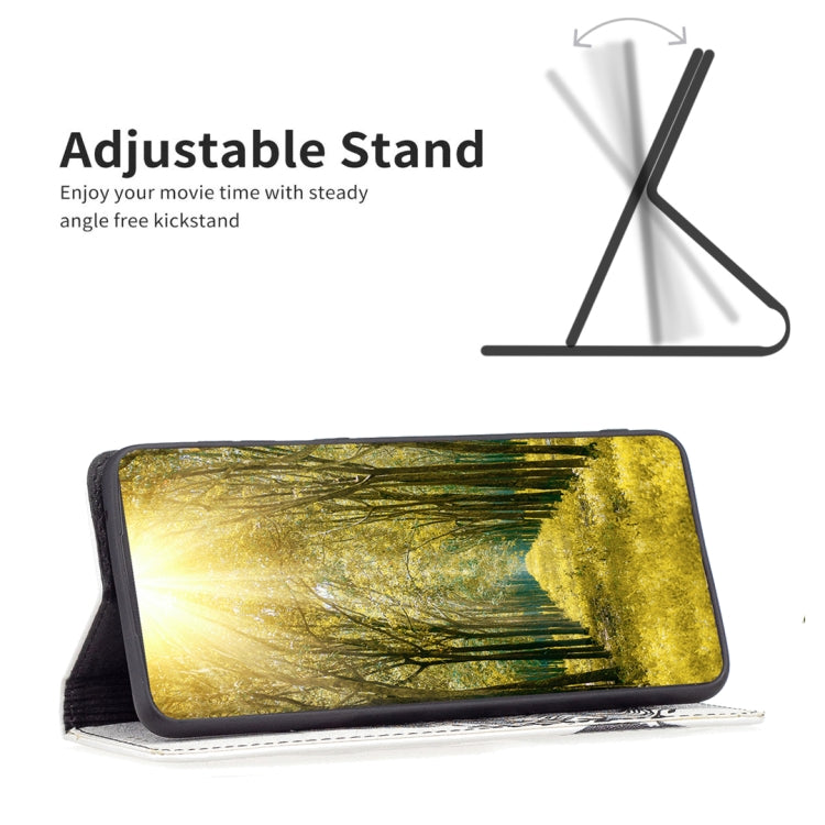 For Nokia G11 / G21 Colored Drawing Pattern Invisible Magnetic Leather Phone Case