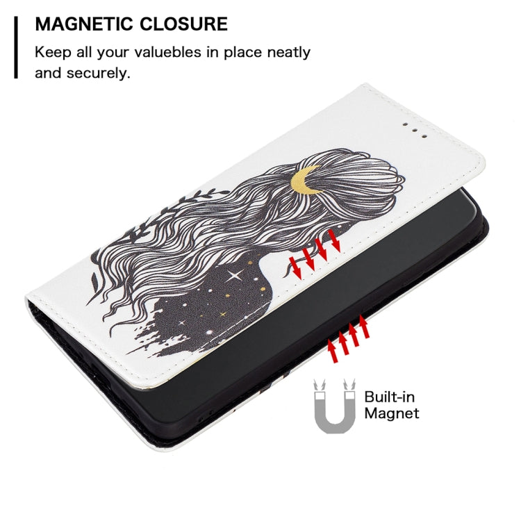 For Nokia G11 / G21 Colored Drawing Pattern Invisible Magnetic Leather Phone Case