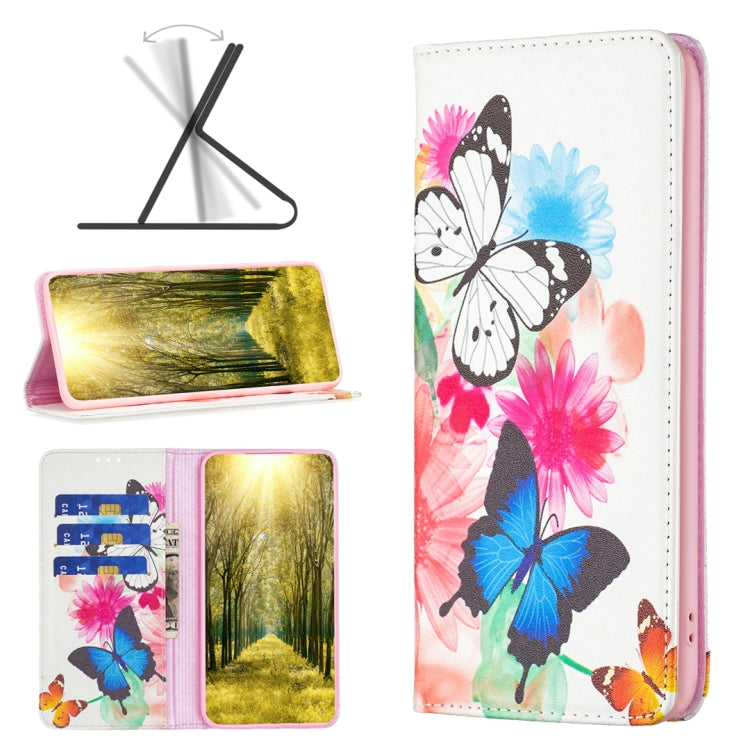 For Nokia G11 / G21 Colored Drawing Pattern Invisible Magnetic Leather Phone Case