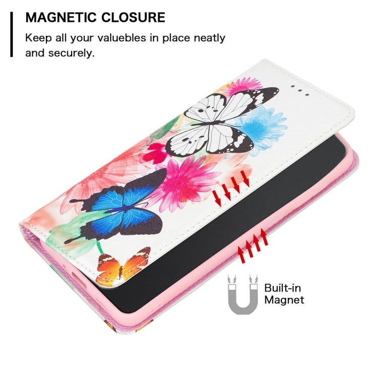 For Nokia G11 / G21 Colored Drawing Pattern Invisible Magnetic Leather Phone Case