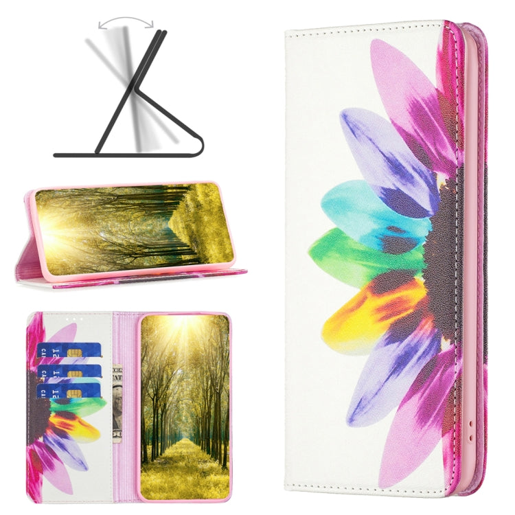 For Nokia G11 / G21 Colored Drawing Pattern Invisible Magnetic Leather Phone Case