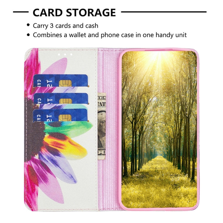 For Nokia G11 / G21 Colored Drawing Pattern Invisible Magnetic Leather Phone Case