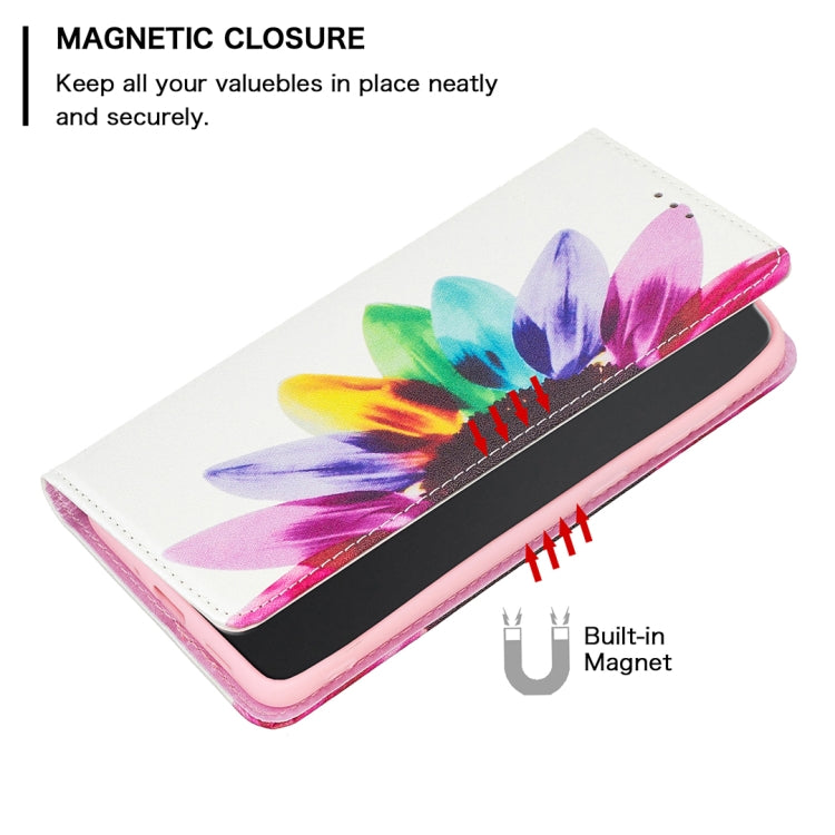 For Nokia G11 / G21 Colored Drawing Pattern Invisible Magnetic Leather Phone Case