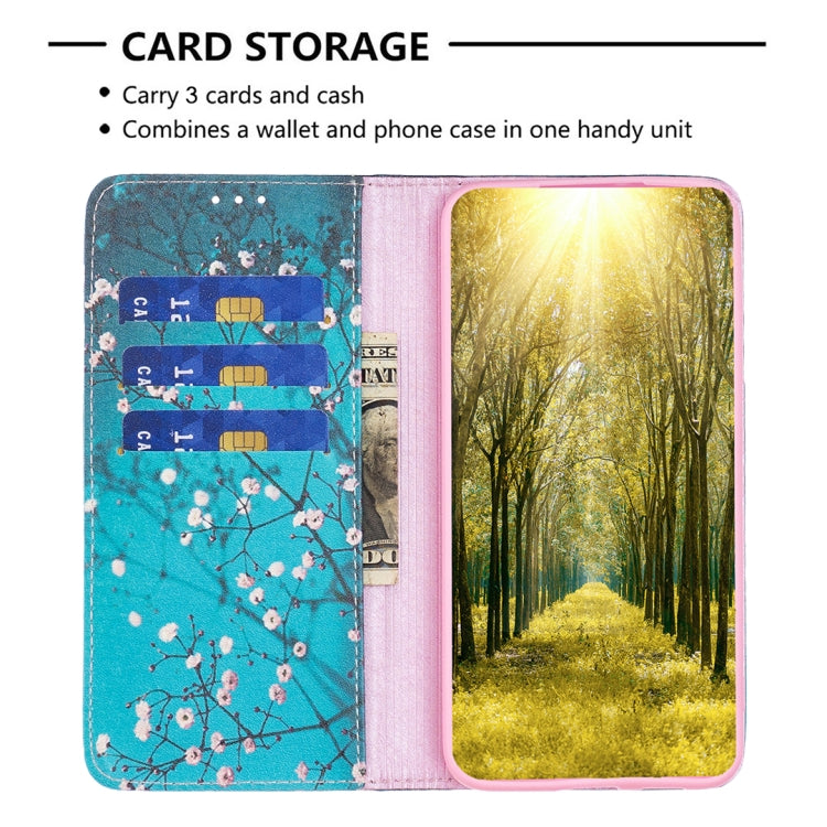 For Nokia G11 / G21 Colored Drawing Pattern Invisible Magnetic Leather Phone Case