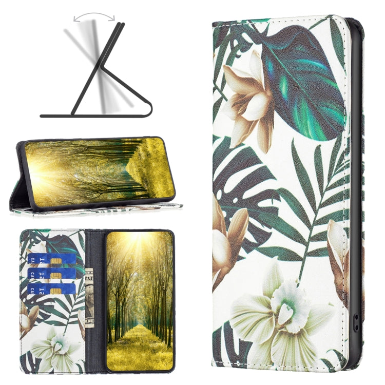 For Nokia G11 / G21 Colored Drawing Pattern Invisible Magnetic Leather Phone Case