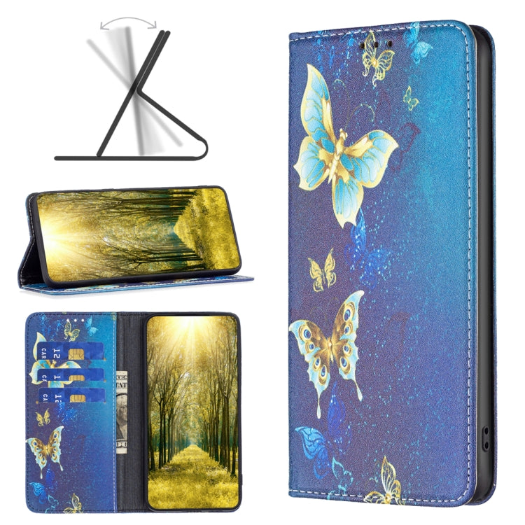For Nokia G11 / G21 Colored Drawing Pattern Invisible Magnetic Leather Phone Case