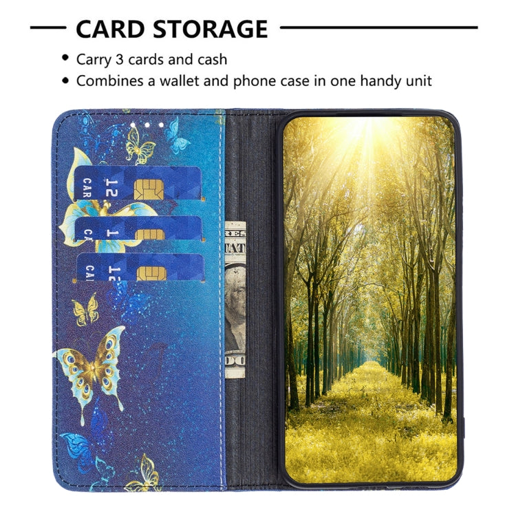 For Nokia G11 / G21 Colored Drawing Pattern Invisible Magnetic Leather Phone Case