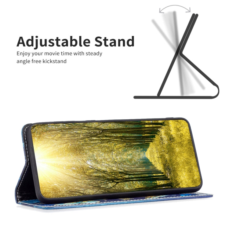 For Nokia G11 / G21 Colored Drawing Pattern Invisible Magnetic Leather Phone Case