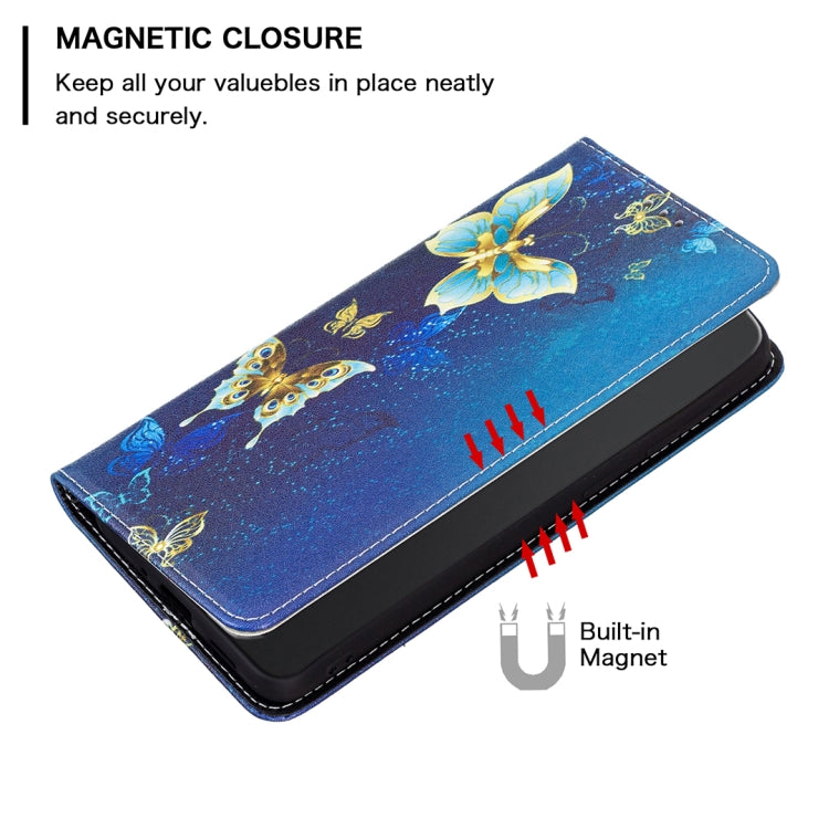 For Nokia G11 / G21 Colored Drawing Pattern Invisible Magnetic Leather Phone Case