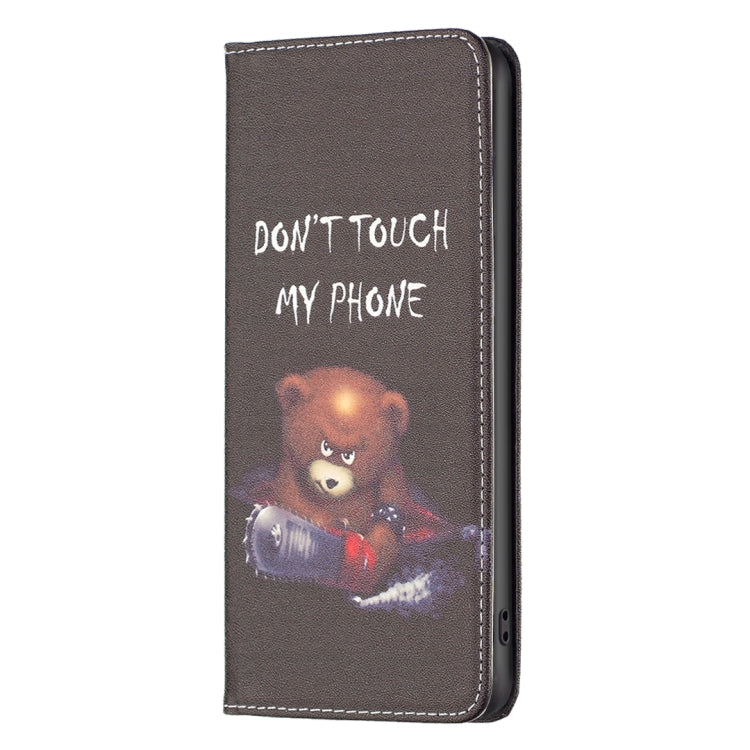 For Nokia G11 / G21 Colored Drawing Pattern Invisible Magnetic Leather Phone Case