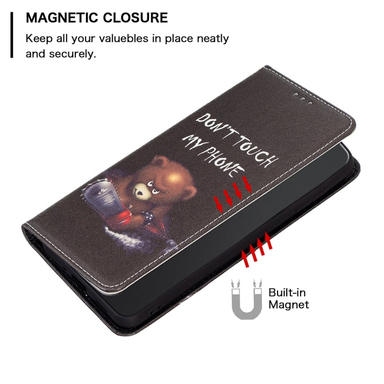 For Nokia G11 / G21 Colored Drawing Pattern Invisible Magnetic Leather Phone Case