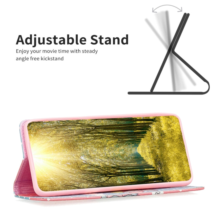 For Nokia G11 / G21 Colored Drawing Pattern Invisible Magnetic Leather Phone Case