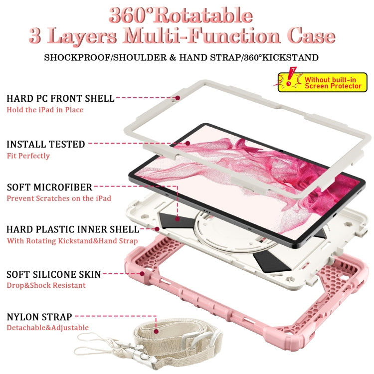 For Samsung Galaxy Tab S8 / Tab S7 Contrast Color Robot Silicone + PC Tablet Case