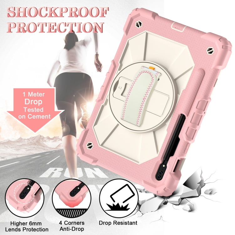 For Samsung Galaxy Tab S8 / Tab S7 Contrast Color Robot Silicone + PC Tablet Case