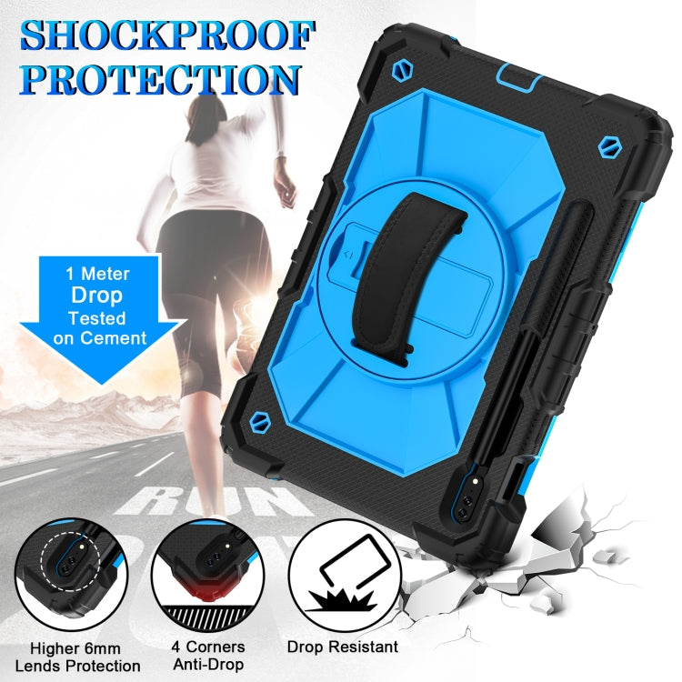For Samsung Galaxy Tab S8 / Tab S7 Contrast Color Robot Silicone + PC Tablet Case