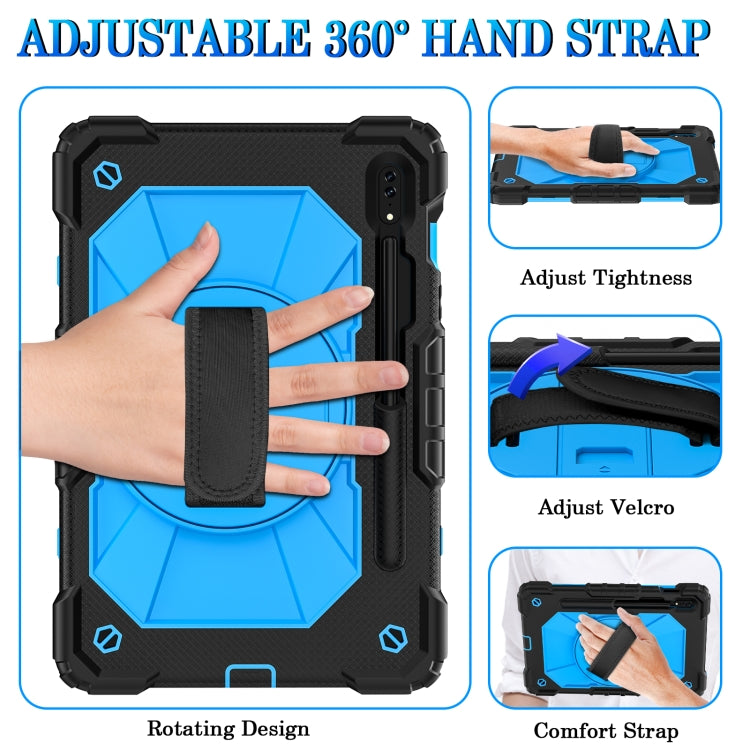 For Samsung Galaxy Tab S8 / Tab S7 Contrast Color Robot Silicone + PC Tablet Case