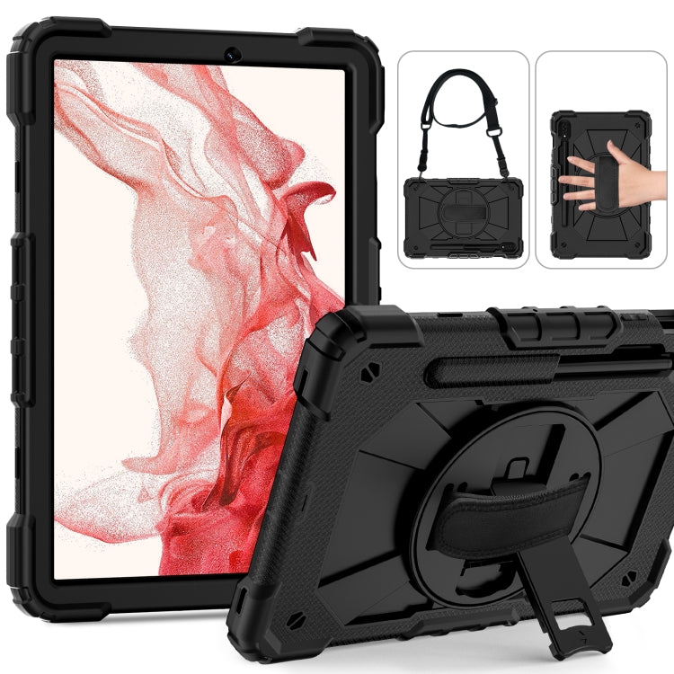 For Samsung Galaxy Tab S8 / Tab S7 Contrast Color Robot Silicone + PC Tablet Case