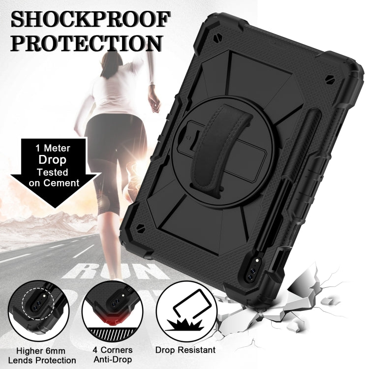 For Samsung Galaxy Tab S8 / Tab S7 Contrast Color Robot Silicone + PC Tablet Case