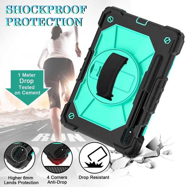 For Samsung Galaxy Tab S8 / Tab S7 Contrast Color Robot Silicone + PC Tablet Case