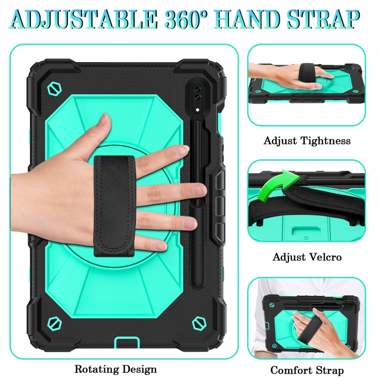 For Samsung Galaxy Tab S8 / Tab S7 Contrast Color Robot Silicone + PC Tablet Case