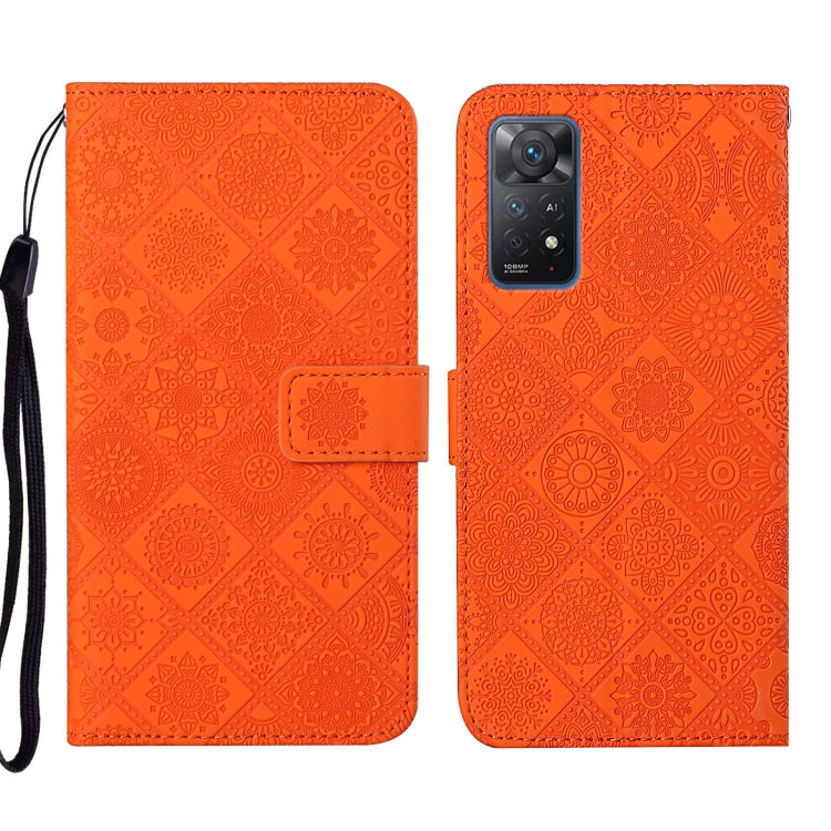 For Xiaomi Redmi Note 11 Pro Global Ethnic Style Embossed Pattern Leather Phone Case