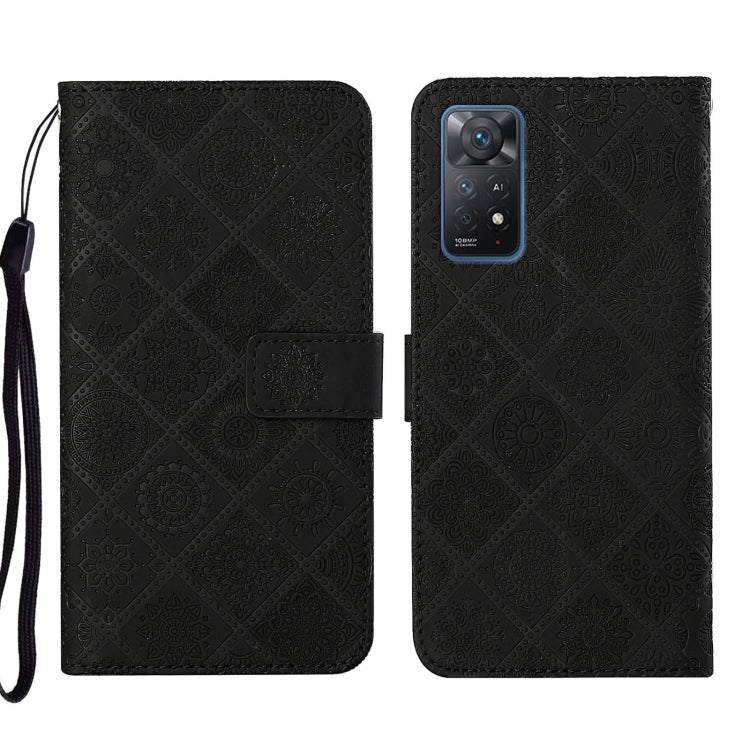 For Xiaomi Redmi Note 11 Pro Global Ethnic Style Embossed Pattern Leather Phone Case