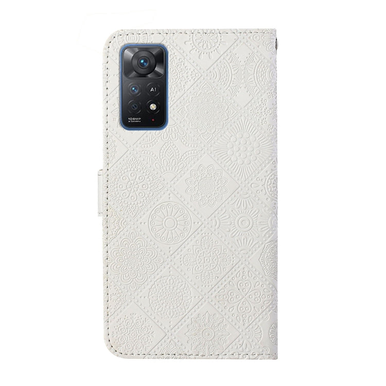 For Xiaomi Redmi Note 11 Pro Global Ethnic Style Embossed Pattern Leather Phone Case