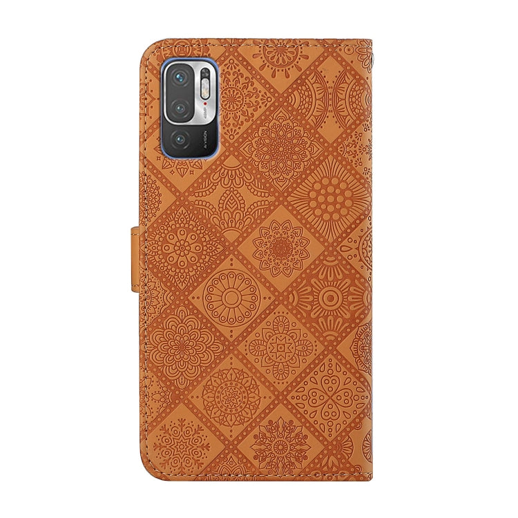 For Xiaomi Redmi Note 10 5G Ethnic Style Embossed Pattern Leather Phone Case