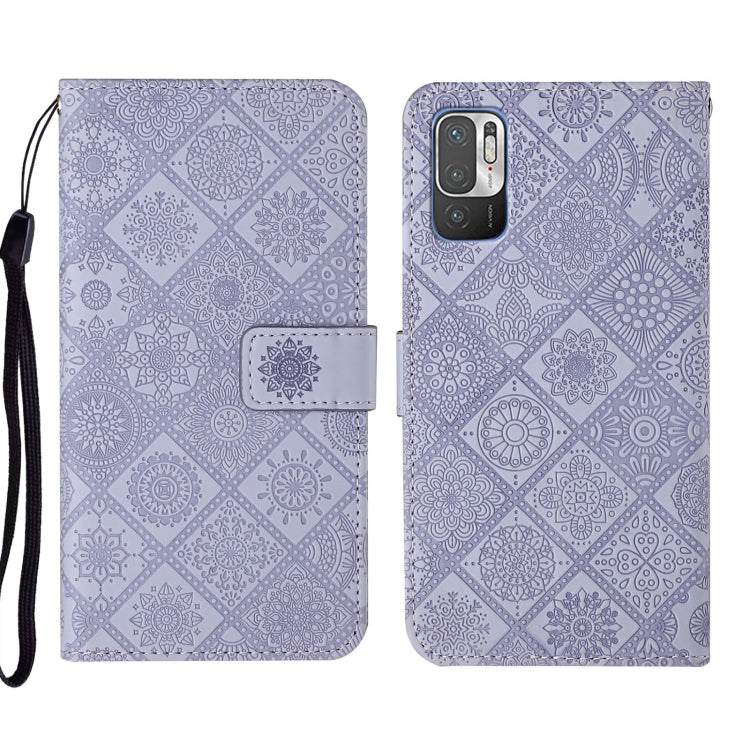 For Xiaomi Redmi Note 10 5G Ethnic Style Embossed Pattern Leather Phone Case