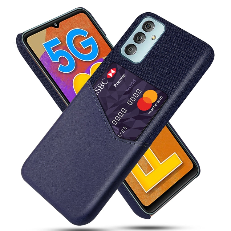 For Samsung Galaxy F23 5G Cloth Texture PC + PU Leather Back Cover Case with Card Slot