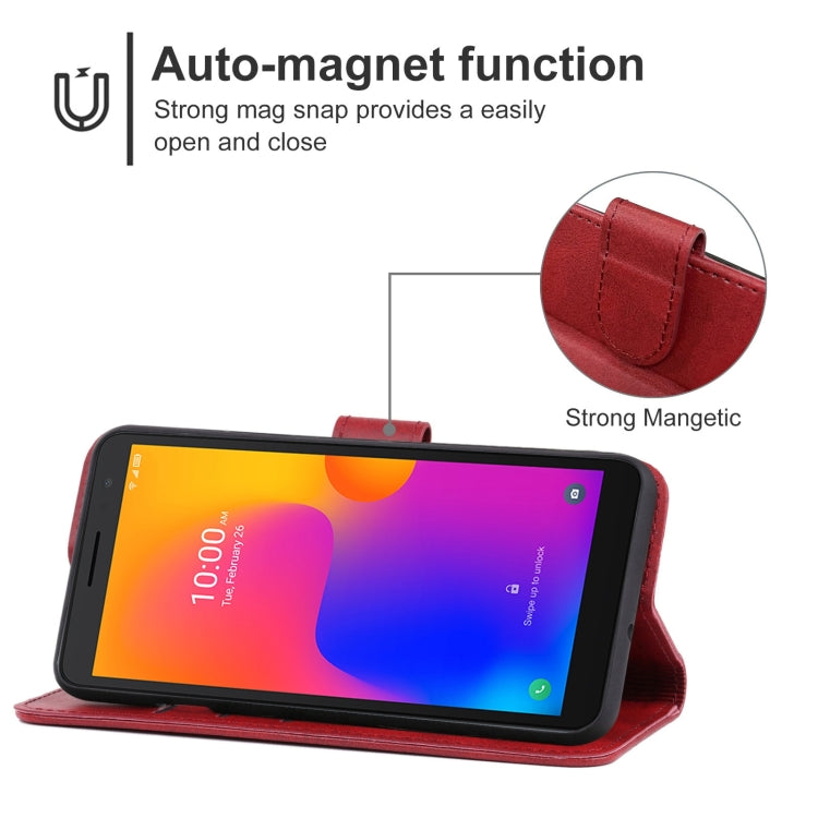 For Alcatel 1B 2022 Leather Phone Case