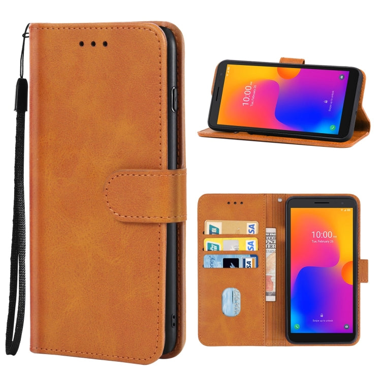 For Alcatel 1B 2022 Leather Phone Case