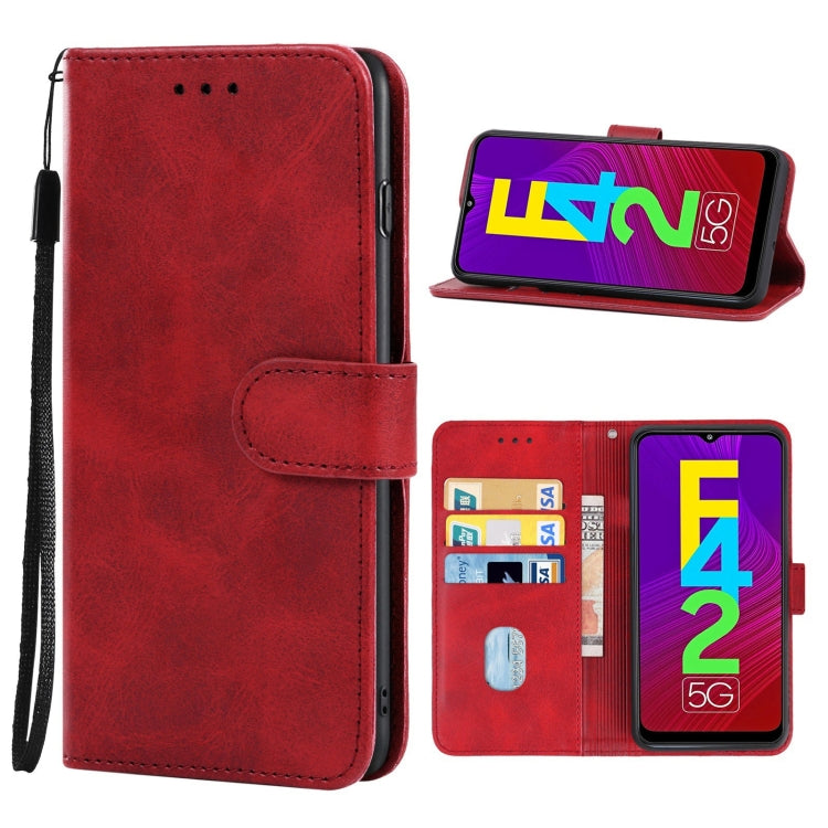For Samsung Galaxy F42 5G Leather Phone Case